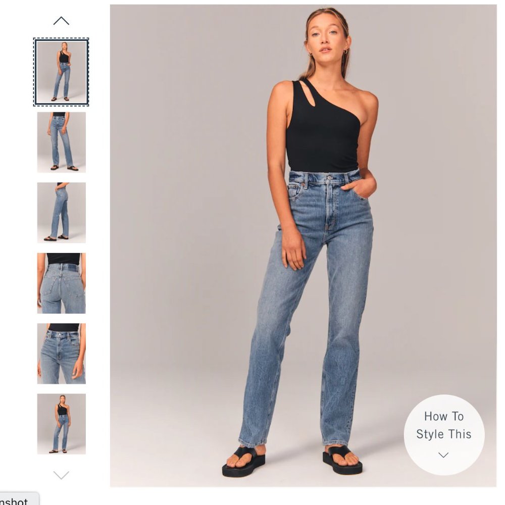 90s Ultra High Rise Straight Jeans
